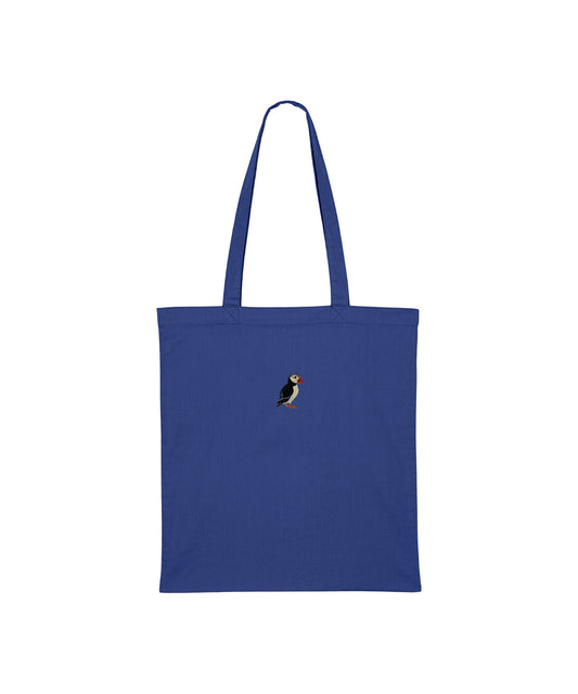 Puffin Embroidered Tote Bag