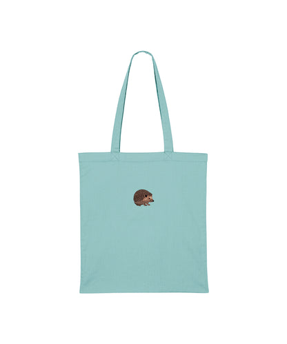 Hedgehog Embroidered Tote Bag