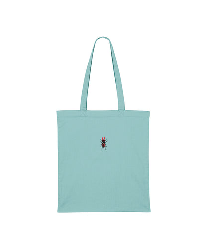Stag Beetle Embroidered Tote Bag