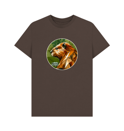 Chocolate Beaver Botanical Men's T-Shirt