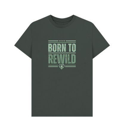 Dark Grey Born to Rewild Men's Classic T-Shirt