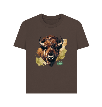 Chocolate Bison, Wildflowers & Butterflies Women's Classic T-Shirt