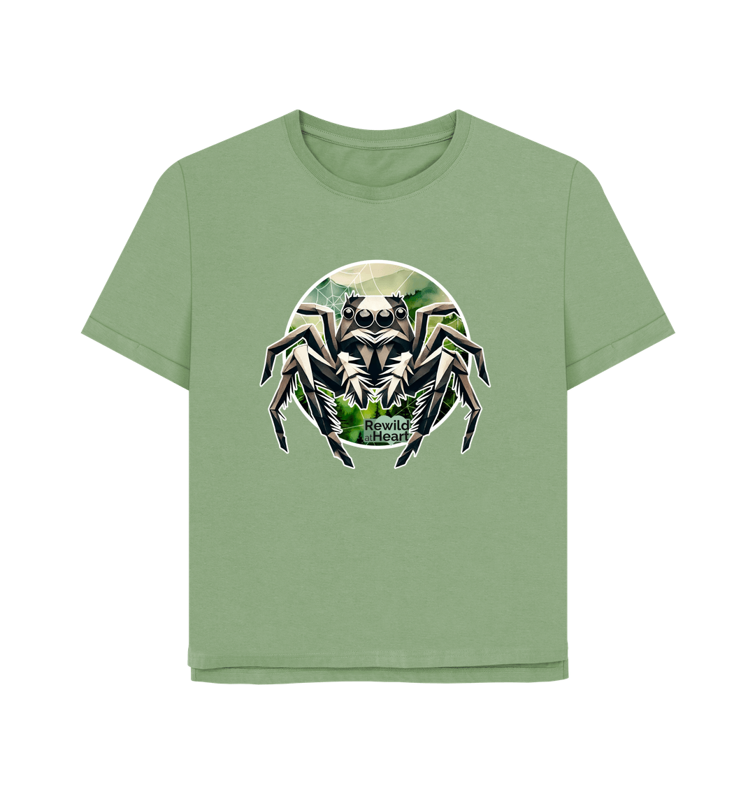 Sage Wild Jumping Spider Women's Relaxed-Fit T-Shirt