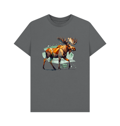 Slate Grey Mighty Moose Mosaic Men's T-Shirt