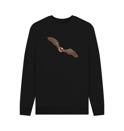 Black Printed Sweater Front