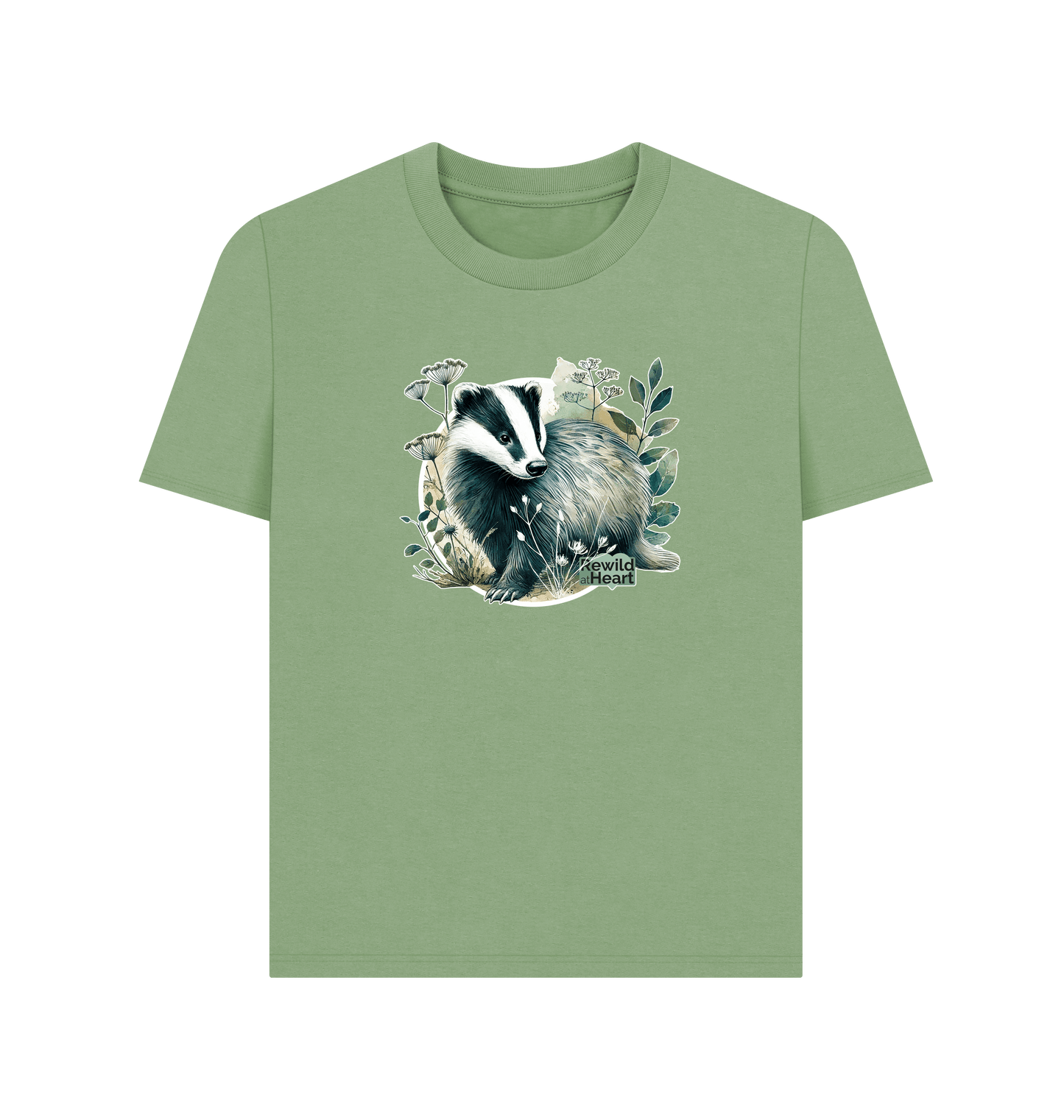 Sage Printed T-shirt Front