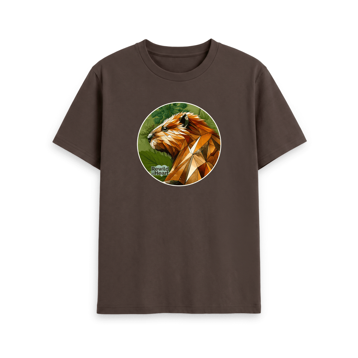 Chocolate Printed T-shirt Front