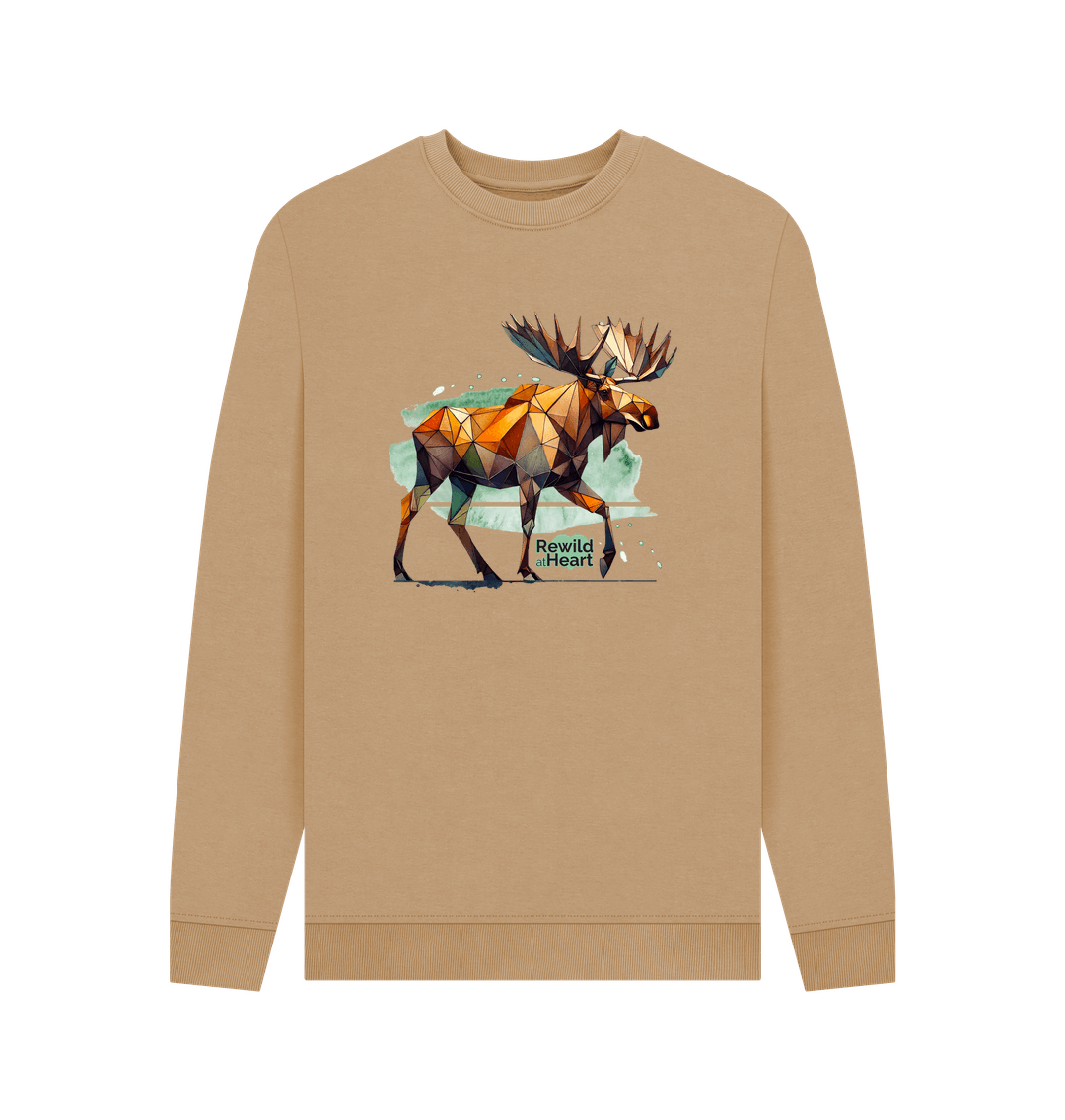 Sand Mighty Moose Mosaic Men's Jumper