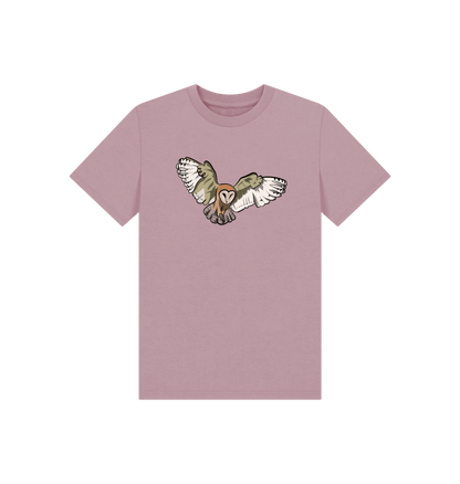 Mauve Printed Kids T-Shirt Front