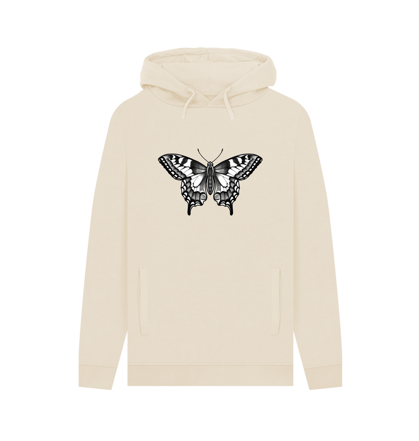 Oat Printed Hoody Front
