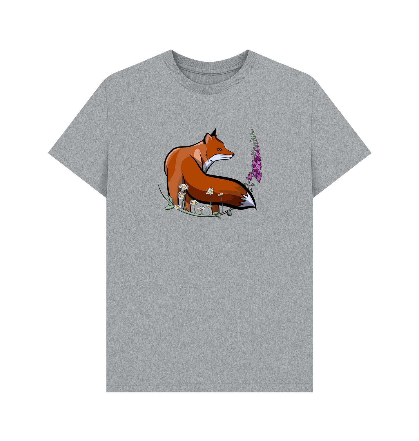Athletic Grey Printed T-shirt Front