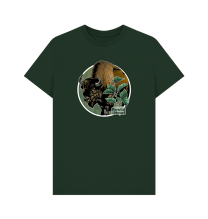 Evergreen Bison Woodland Men's T-Shirt