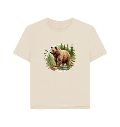 Oat Brown Bear Wilderness Women's Relaxed-Fit T-Shirt