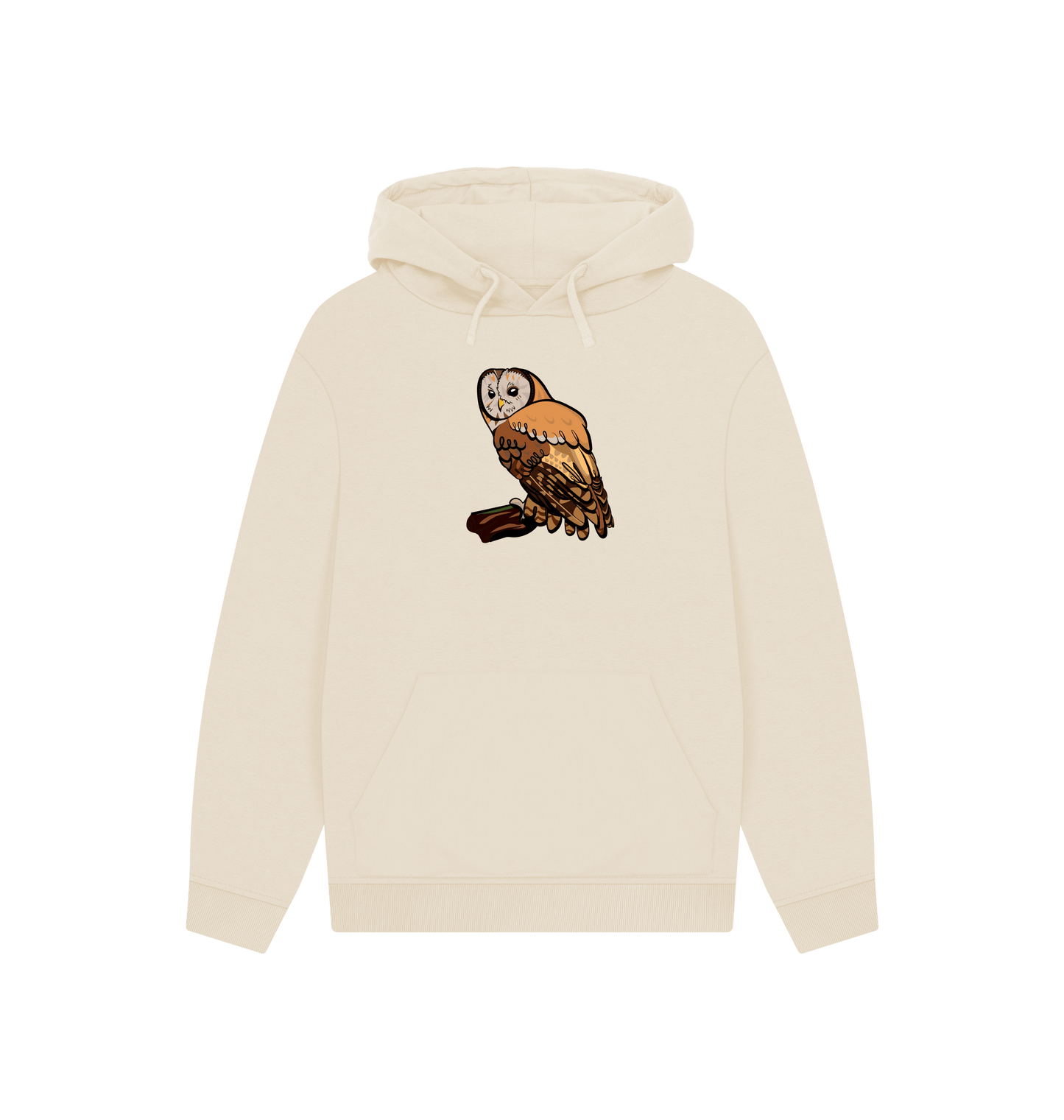 Oat Printed Hoody Front