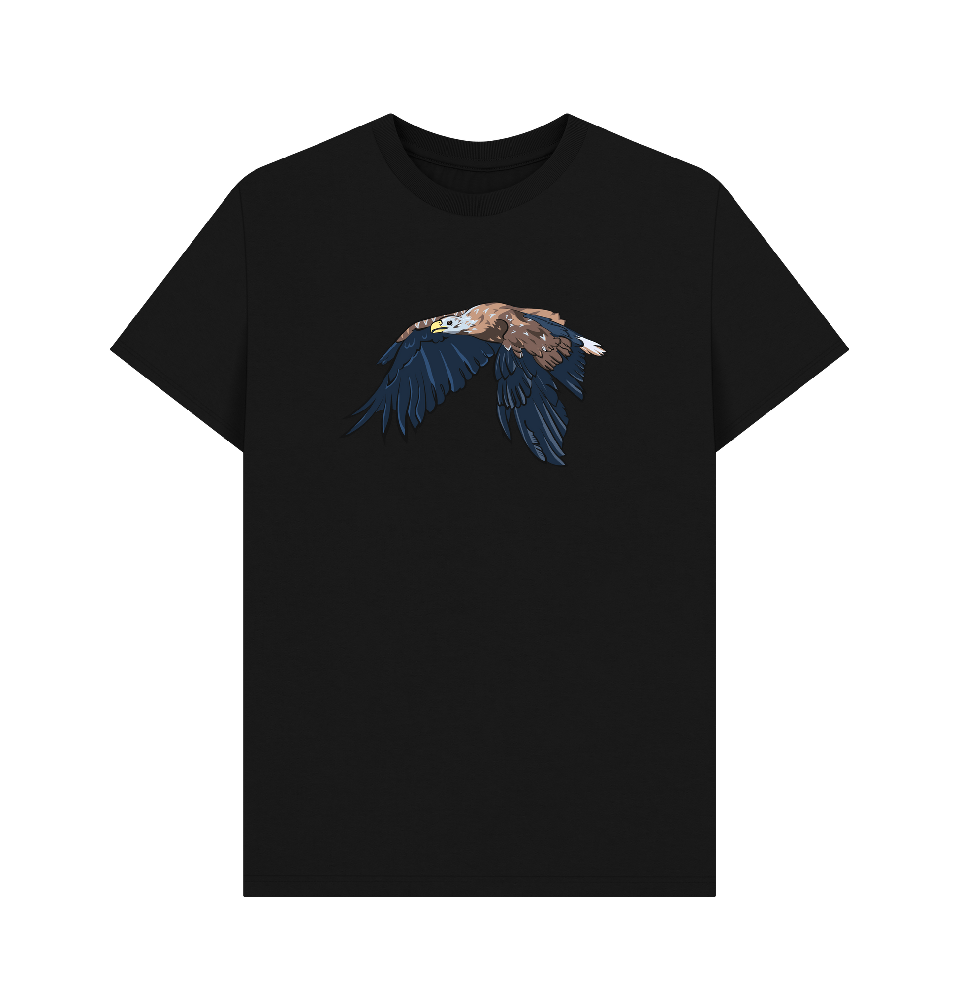 Black Printed T-shirt Front