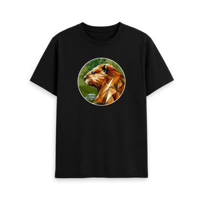 Black Printed T-shirt Front