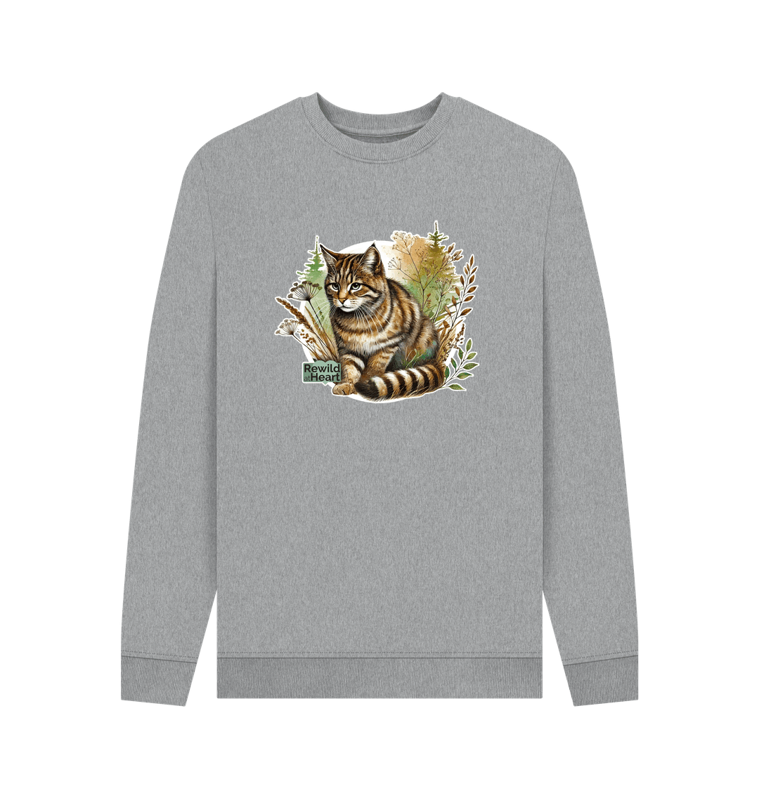 Light Heather Printed Sweater Front