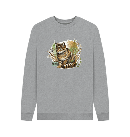 Light Heather Printed Sweater Front