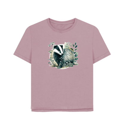 Mauve Printed T-shirt Front