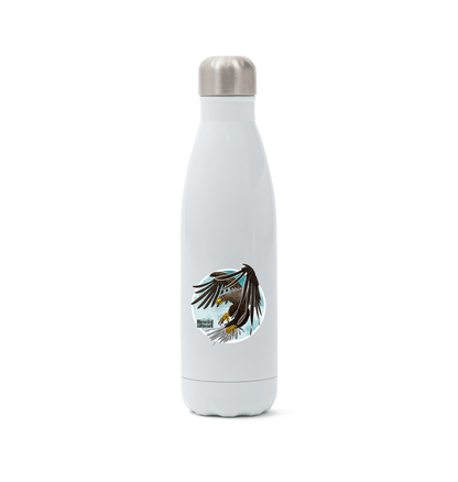 White White-Tailed Eagle Flight Water Bottle