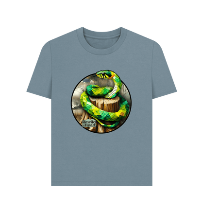 Stone Blue Grass Snake Marsh Women's Classic T-Shirt