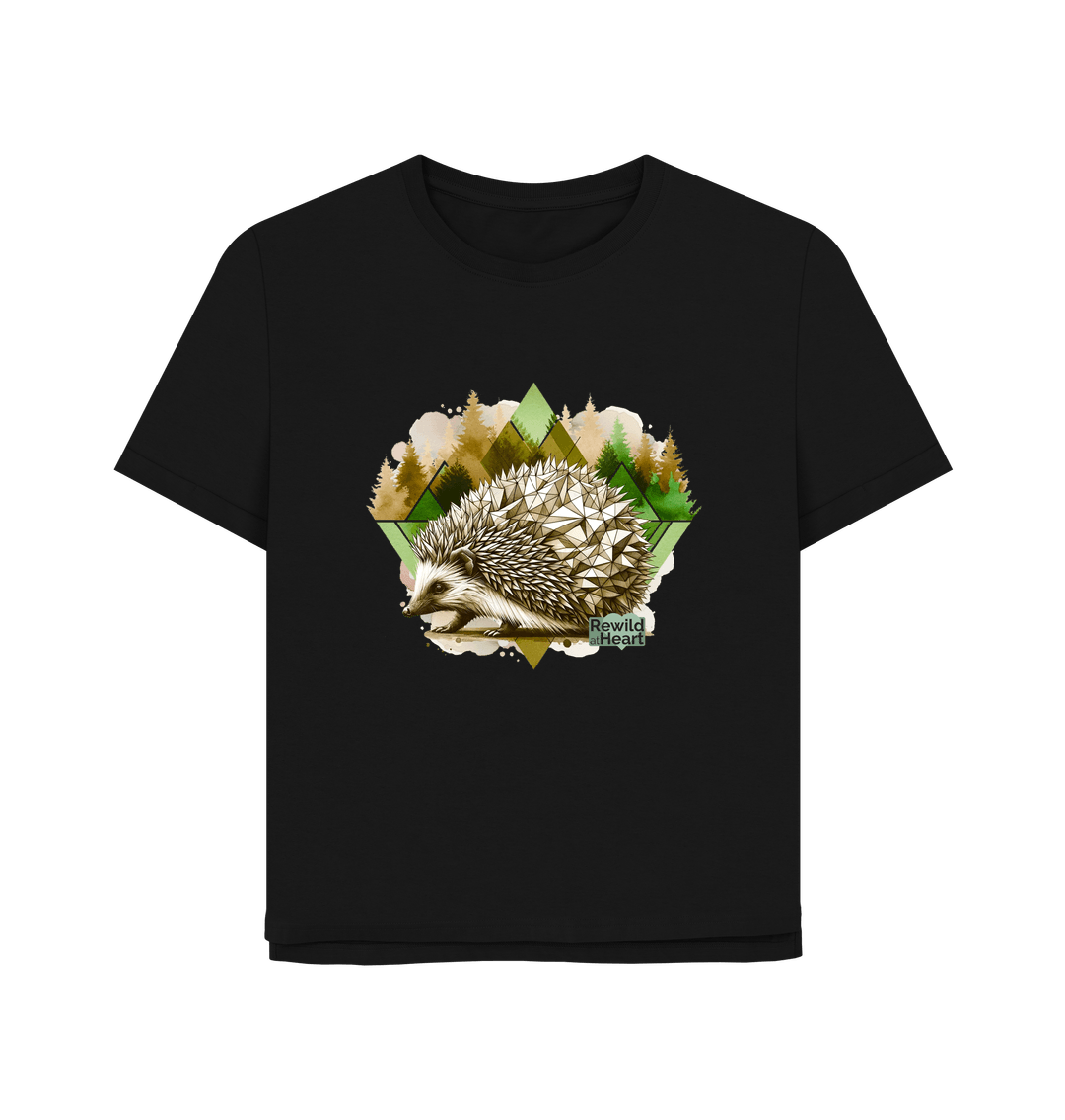 Black Hedgehog Women's Relaxed-Fit T-Shirt