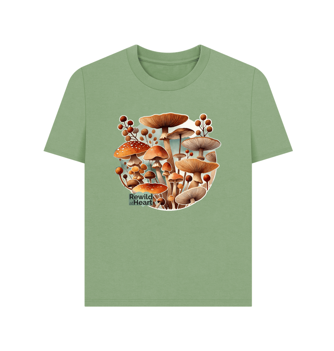 Sage Mushroom Bloom Women's Classic T-Shirt