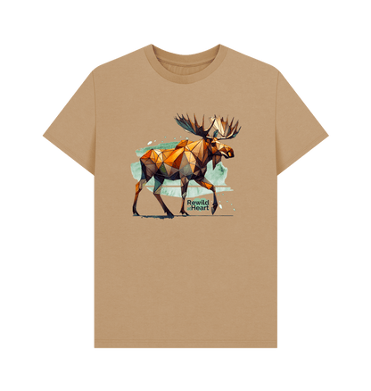 Sand Mighty Moose Mosaic Men's T-Shirt