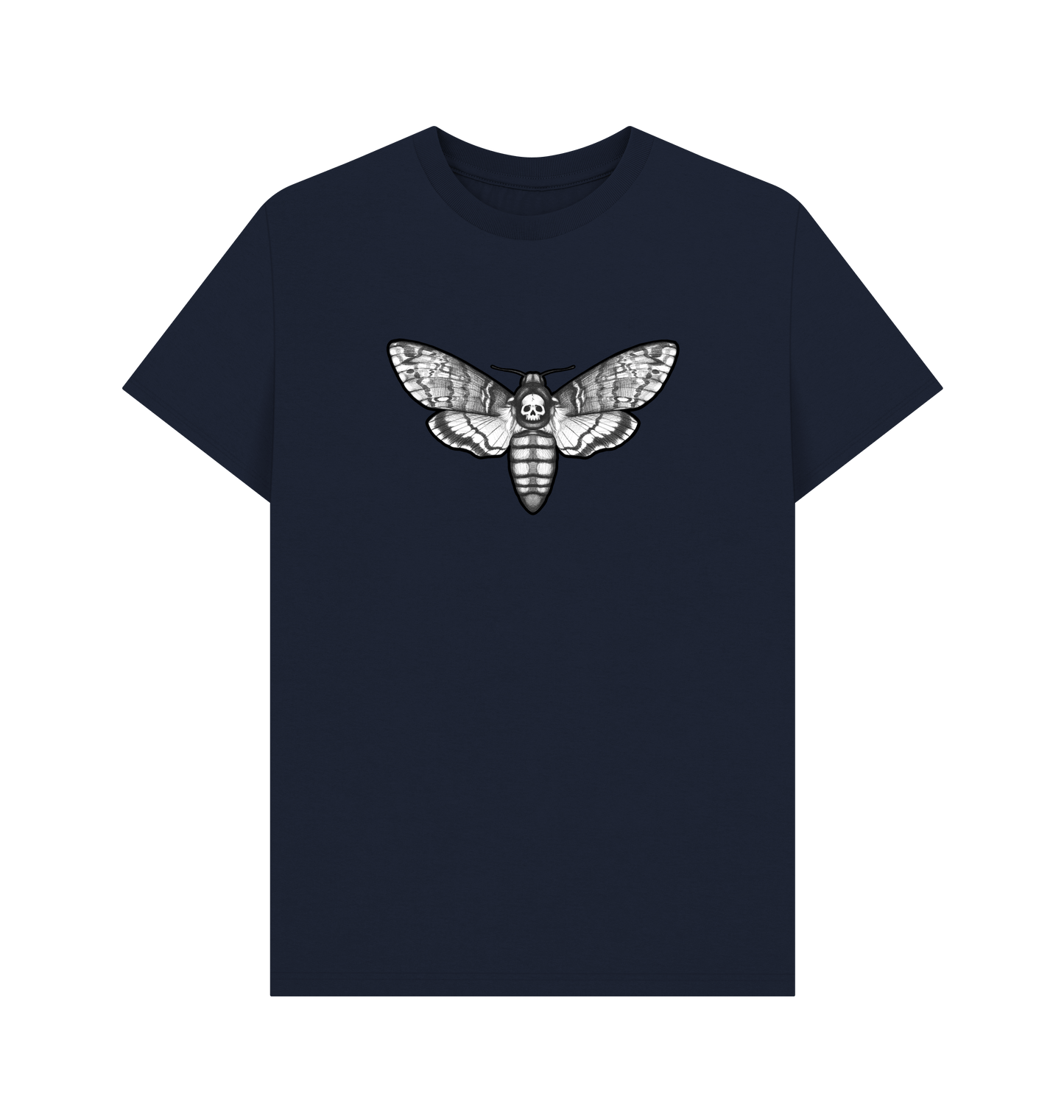 Navy Blue Printed T-shirt Front