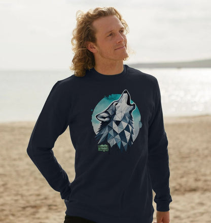 Primal Wolf Howl Men's Sweater