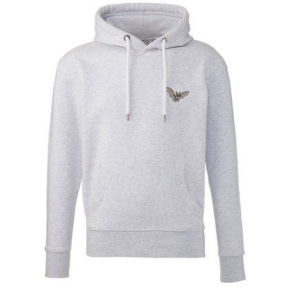 Grey Long-Eared Bat Embroidered Unisex Hoodie