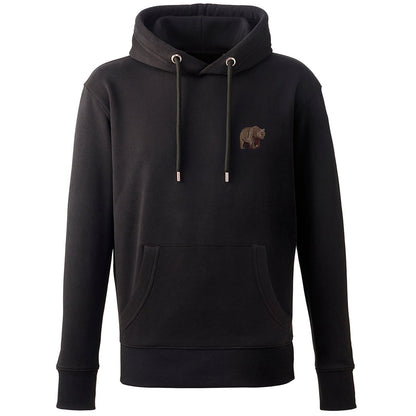 Brown Bear Embroidered Unisex Hoodie