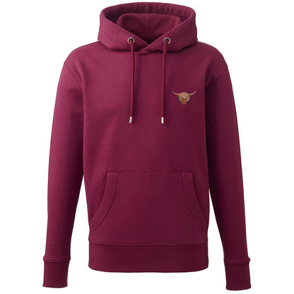 Highland Cow Embroidered Unisex Hoodie