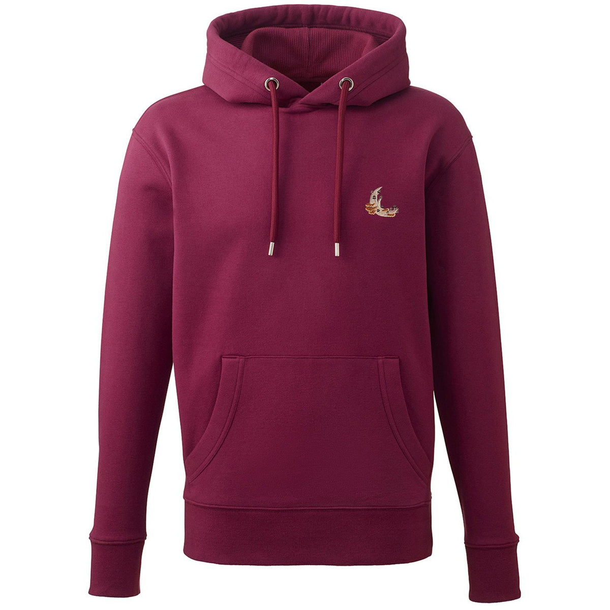 Mushroom Moon Crescent Embroidered Unisex Hoodie