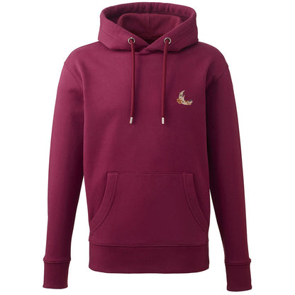 Mushroom Moon Crescent Embroidered Unisex Hoodie