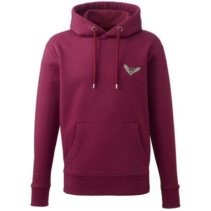 Grey Long-Eared Bat Embroidered Unisex Hoodie