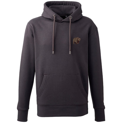 Brown Bear Embroidered Unisex Hoodie