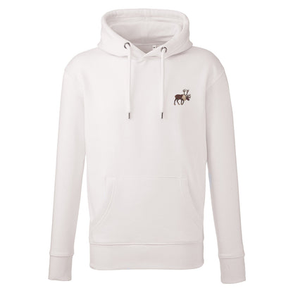 Reindeer Embroidered Unisex Hoodie