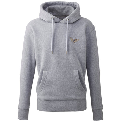 Grey Long-Eared Bat Embroidered Unisex Hoodie