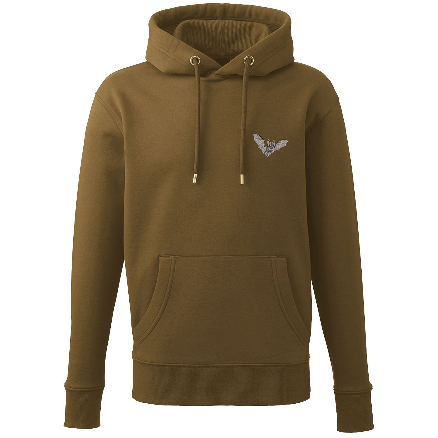 Grey Long-Eared Bat Embroidered Unisex Hoodie