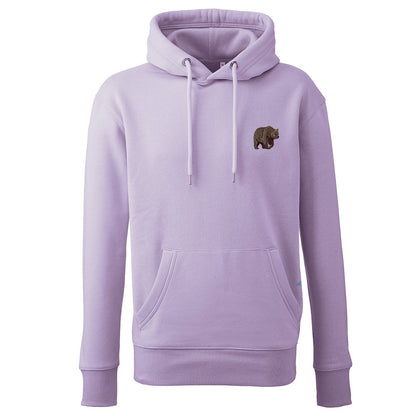 Brown Bear Embroidered Unisex Hoodie