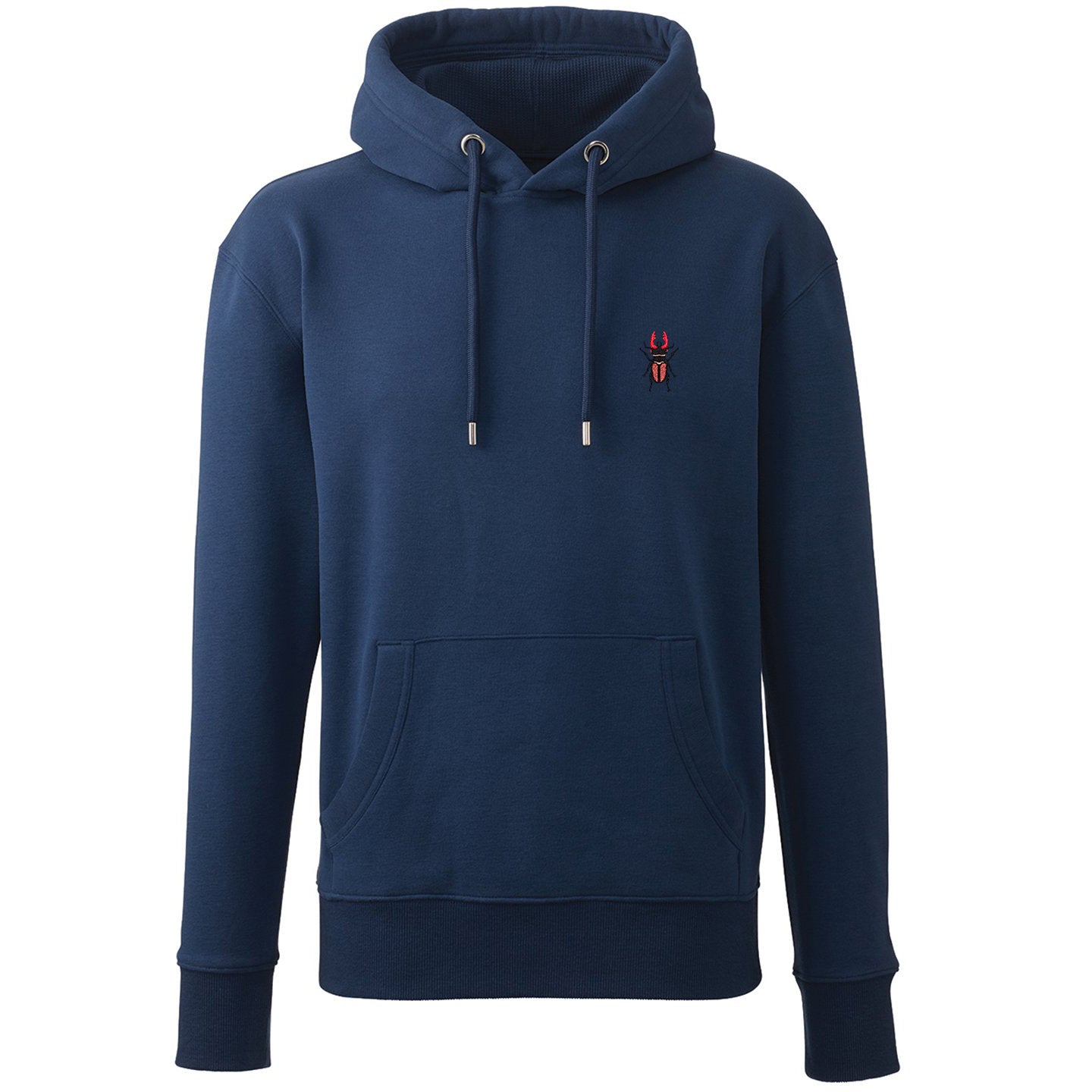 Stag Beetle Embroidered Unisex Hoodie