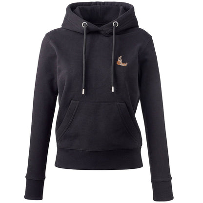 Mushroom Moon Crescent Embroidered Ladies Hoodie