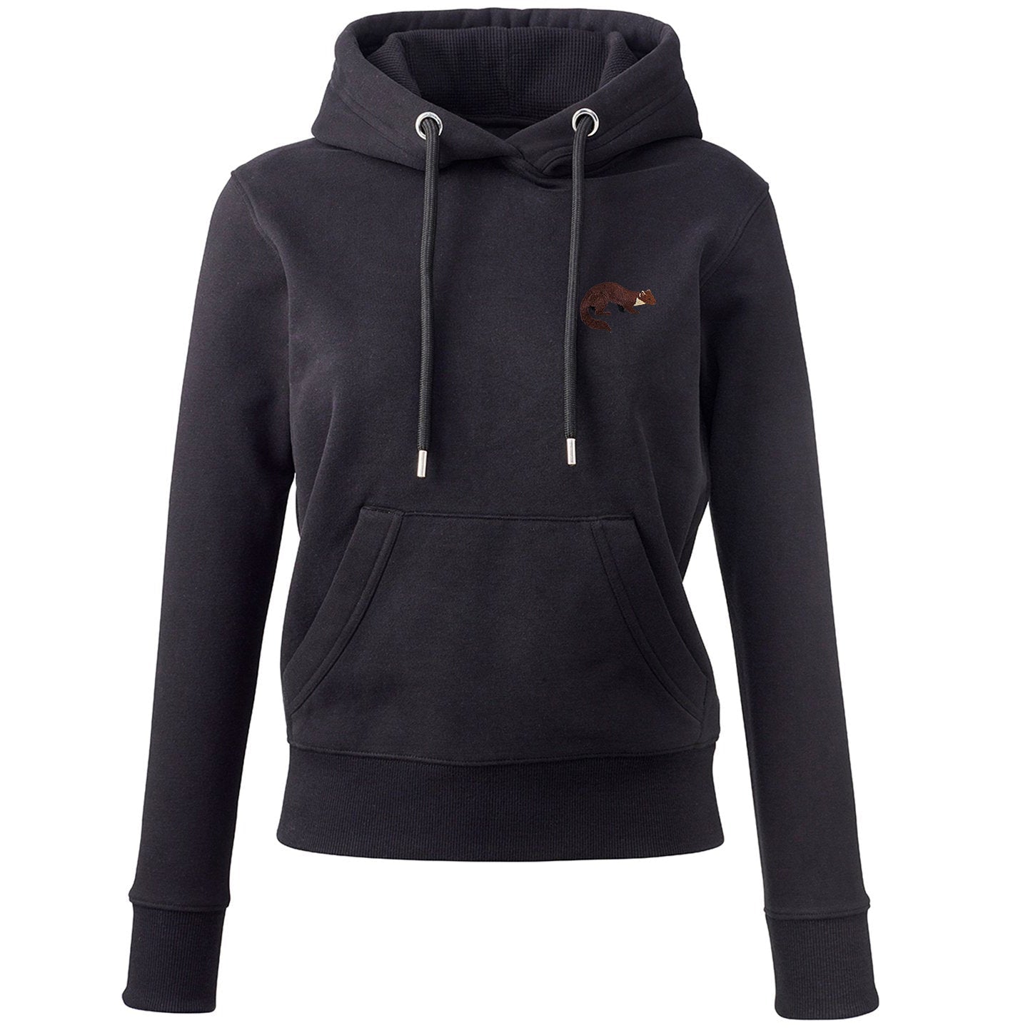 Pine Marten Embroidered Ladies Hoodie