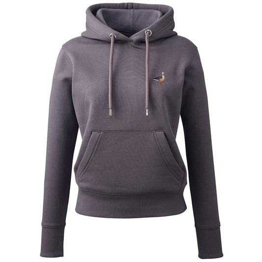 Greylag Goose Embroidered Ladies Hoodie