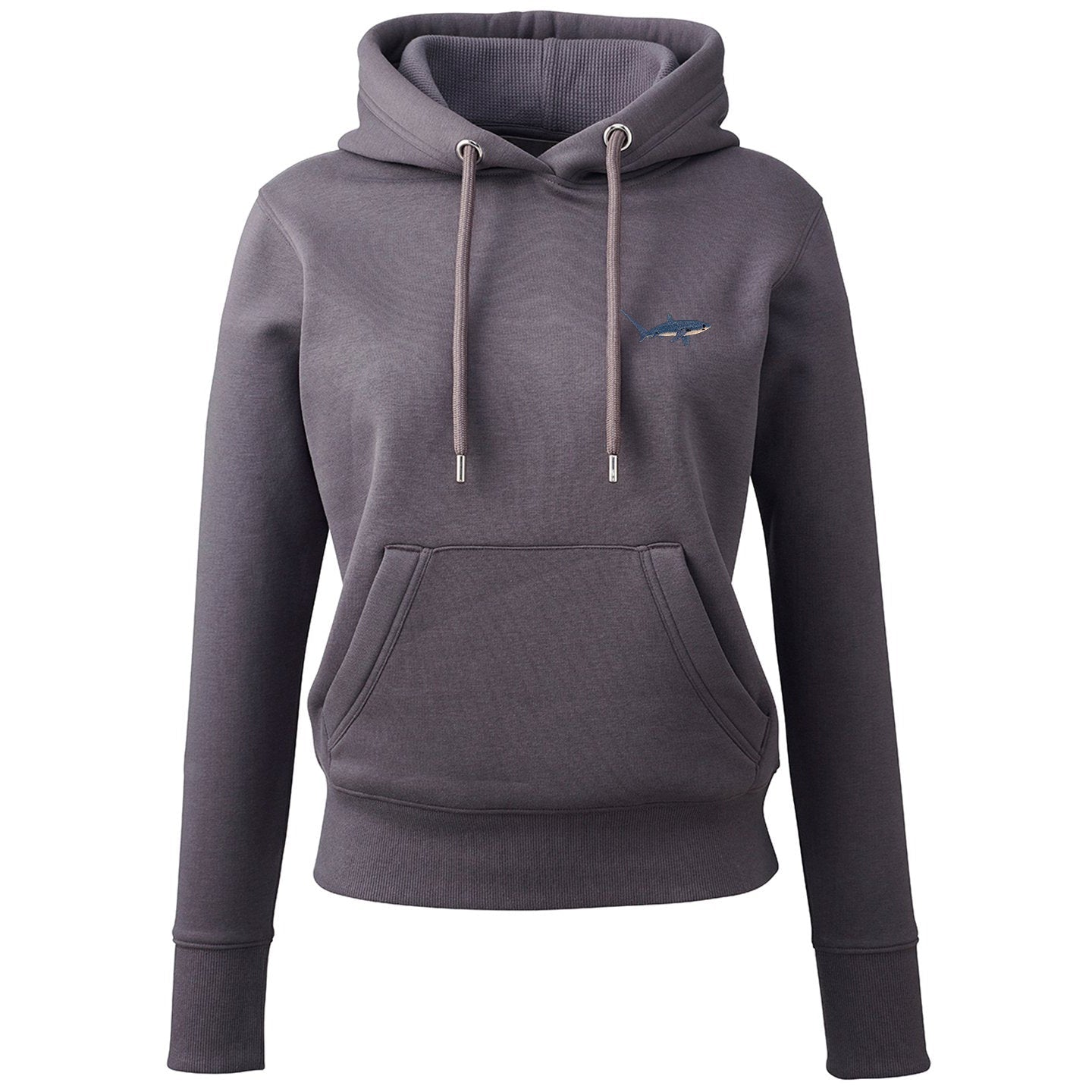 Thresher Shark Embroidered Ladies Hoodie