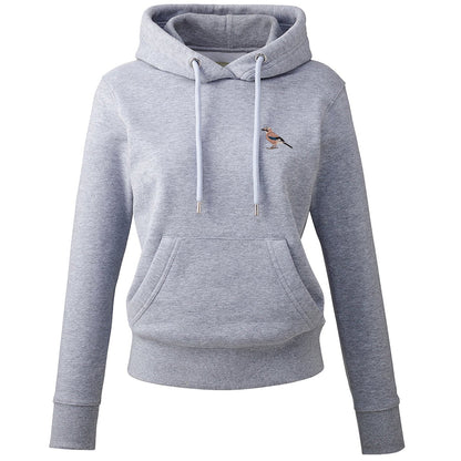 Eurasian Jay Embroidered Ladies Hoodie