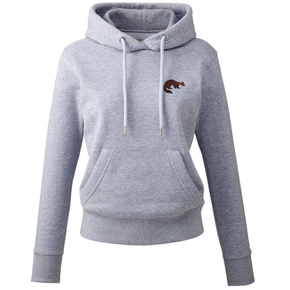 Pine Marten Embroidered Ladies Hoodie