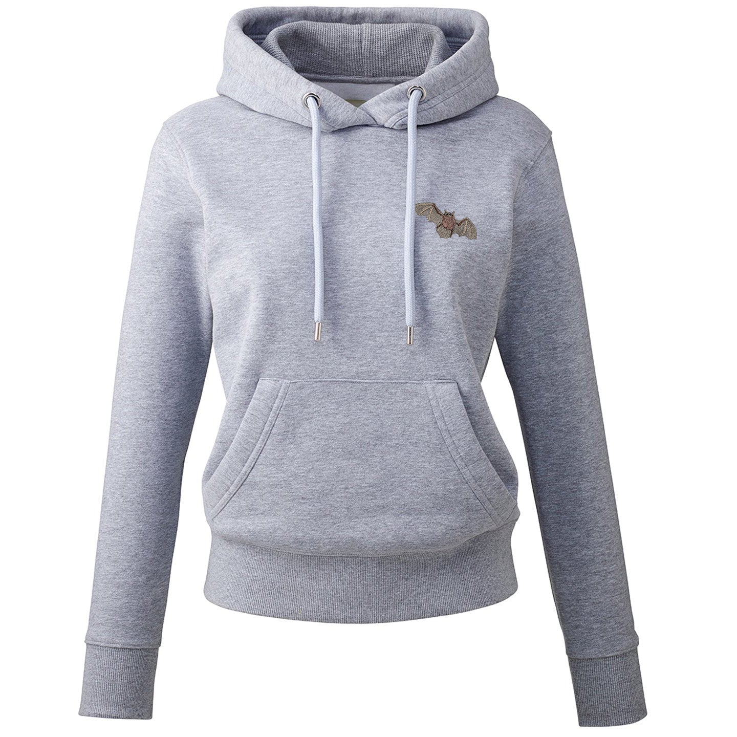 Pipistrelle Bat Embroidered Ladies Hoodie