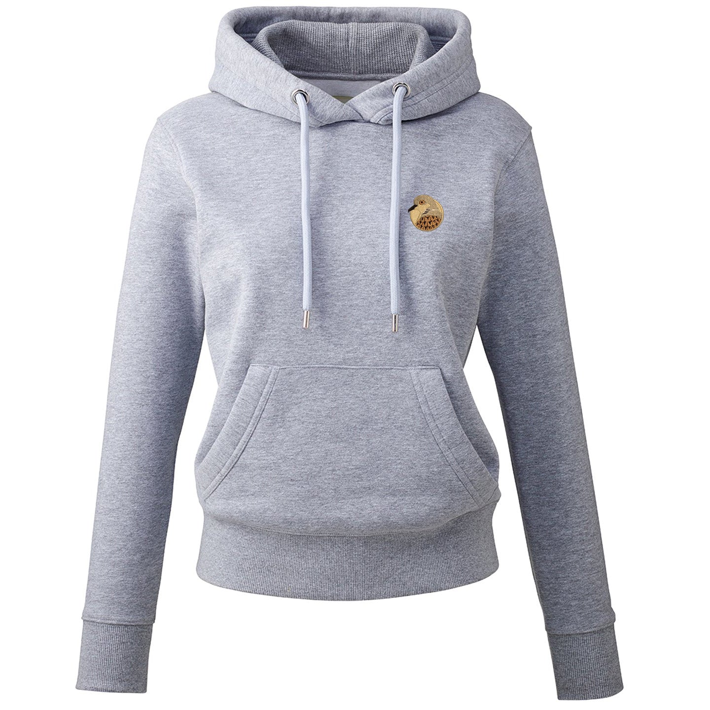 Turtledove Portrait Embroidered Ladies Hoodie
